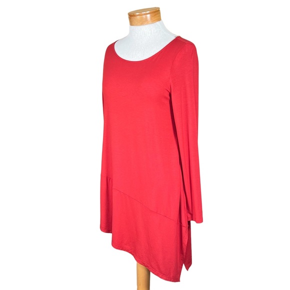 Eileen Fisher Asymmetrical Soft Knit Terracotta Tunic Size Small - Picture 11 of 11